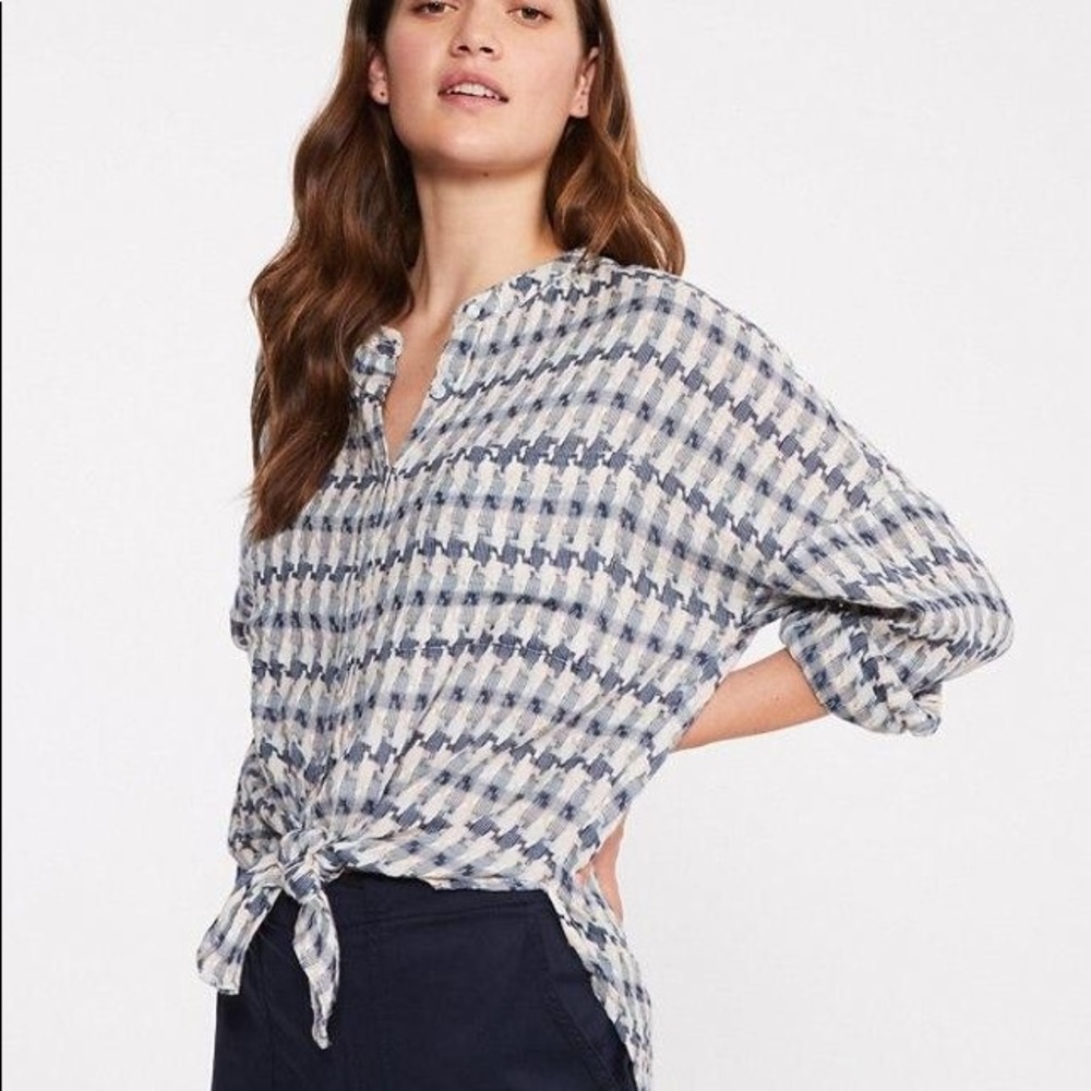 lou & grey for loft // oversized button up top